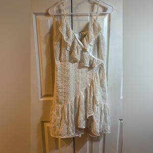 Express Cream Lace Dress